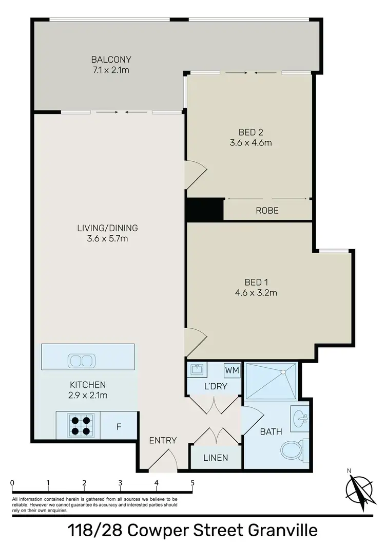 Floorplan of Homely unit listing, 118/28 Cowper Street, Granville NSW 2142