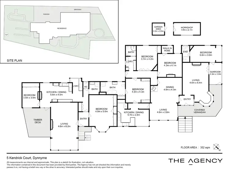 Floorplan of Homely house listing, 5 Kendrick Court, Dynnyrne TAS 7005