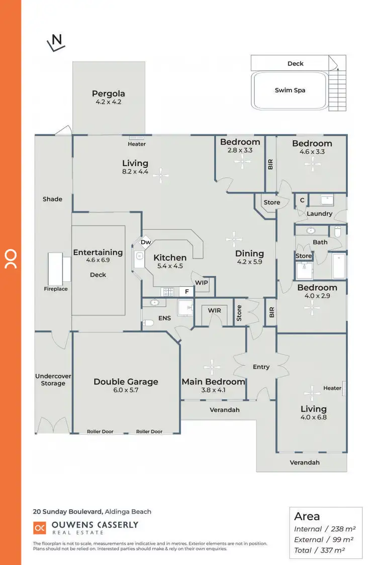 Floorplan of Homely house listing, 20 Sunday Boulevard, Aldinga Beach SA 5173