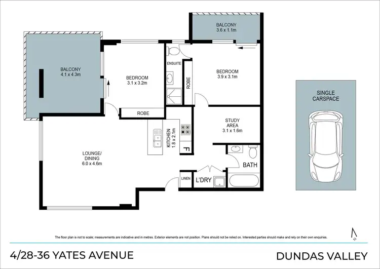 Floorplan of Homely apartment listing, 4/28-36 Yates Avenue, Dundas Valley NSW 2117