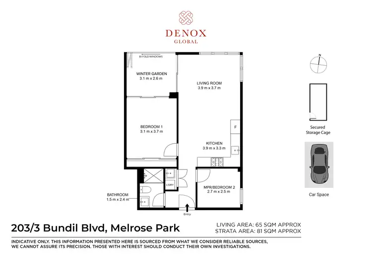Floorplan of Homely apartment listing, 203/3 Bundil Boulevard, Melrose Park NSW 2114