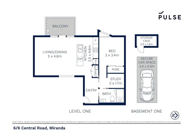 Floorplan of Homely apartment listing, 6/6 Central Road, Miranda NSW 2228