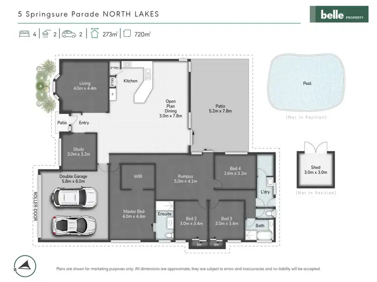 Floorplan of Homely house listing, 5 Springsure Parade, North Lakes QLD 4509