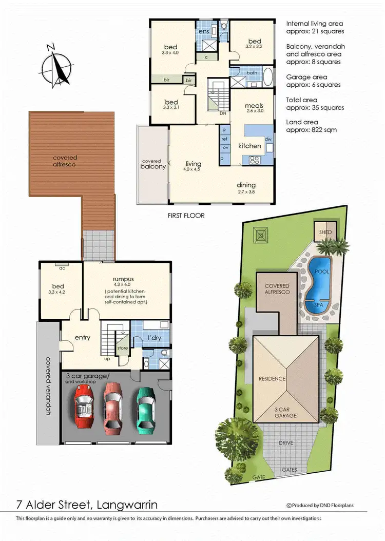 Floorplan of Homely house listing, 7 Alder Street, Langwarrin VIC 3910