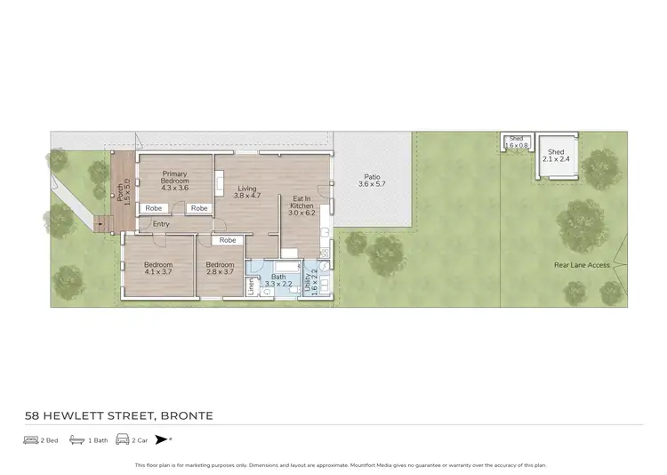 Floorplan of Homely house listing, 58 Hewlett Street, Bronte NSW 2024
