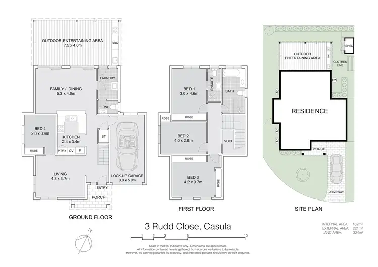 Floorplan of Homely house listing, 3 Rudd Close, Casula NSW 2170