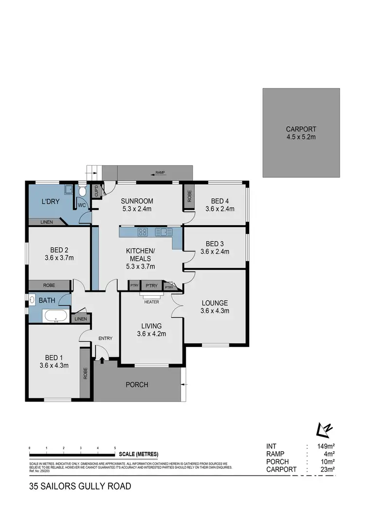 Floorplan of Homely house listing, 36 Sailors Gully Road, Eaglehawk VIC 3556