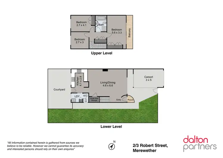 Floorplan of Homely townhouse listing, 2/3 Robert Street, Merewether NSW 2291