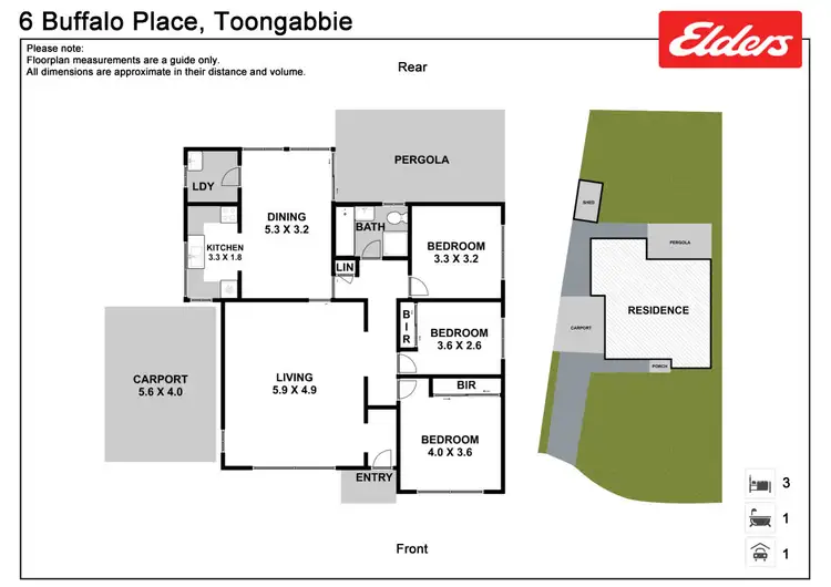Floorplan of Homely house listing, 6 Buffalo Place, Toongabbie NSW 2146
