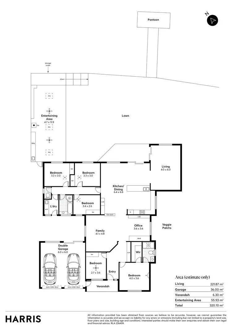 Floorplan of Homely house listing, 42 McDonald Grove, West Lakes SA 5021