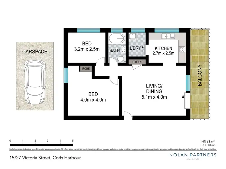 Floorplan of Homely unit listing, 15/27 Victoria Street, Coffs Harbour NSW 2450