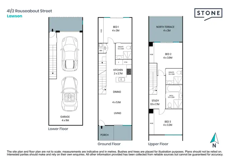 Floorplan of Homely townhouse listing, 41/2 Rouseabout Street, Lawson ACT 2617