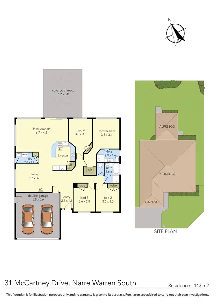Floorplan of Homely house listing, 31 McCartney Drive, Narre Warren South VIC 3805