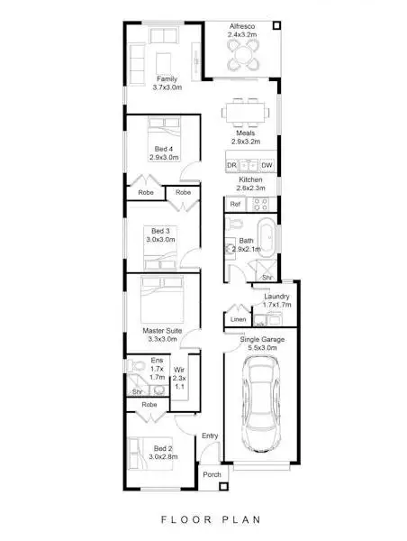 Floorplan of Homely house listing, Address available on request