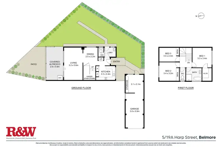 Floorplan of Homely townhouse listing, 5/19A Harp Street, Belmore NSW 2192