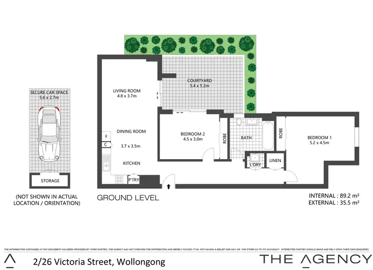 Floorplan of Homely apartment listing, 2/26 Victoria Street, Wollongong NSW 2500