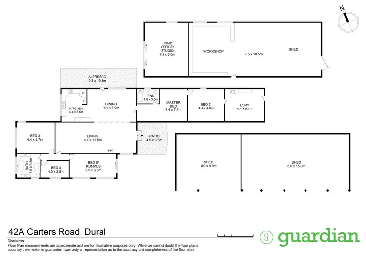 Floorplan of Homely rural property listing, 42a Carters Road, Dural NSW 2158
