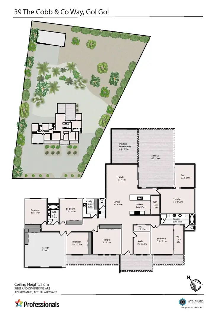 Floorplan of Homely house listing, 39 The Cobb & Co Way, Gol Gol NSW 2738