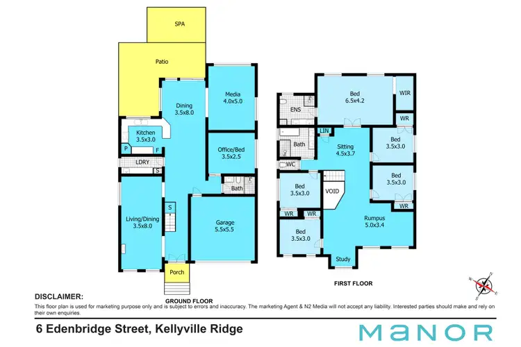 Floorplan of Homely house listing, 6 Edenbridge Street, Kellyville Ridge NSW 2155