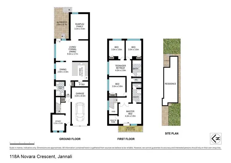 Floorplan of Homely semi-detached listing, 118A Novara Crescent, Jannali NSW 2226