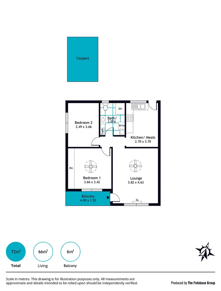 Floorplan of Homely unit listing, 11/30 Oaklands Road, Somerton Park SA 5044