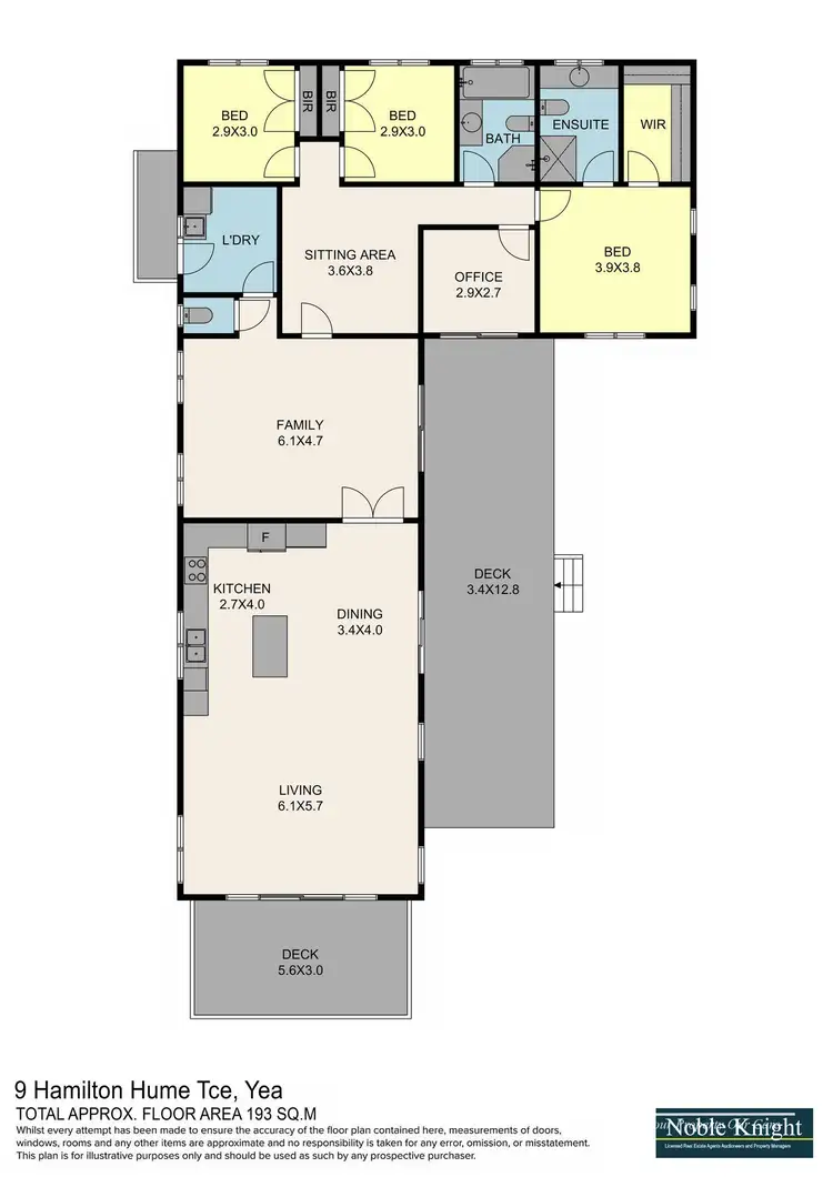 Floorplan of Homely house listing, 9 Hamilton Hume Terrace, Yea VIC 3717