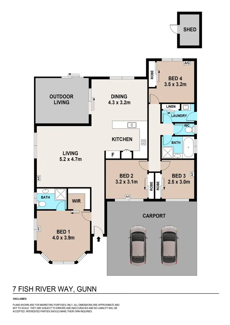 Floorplan of Homely house listing, 7 Fish River Way, Gunn NT 832