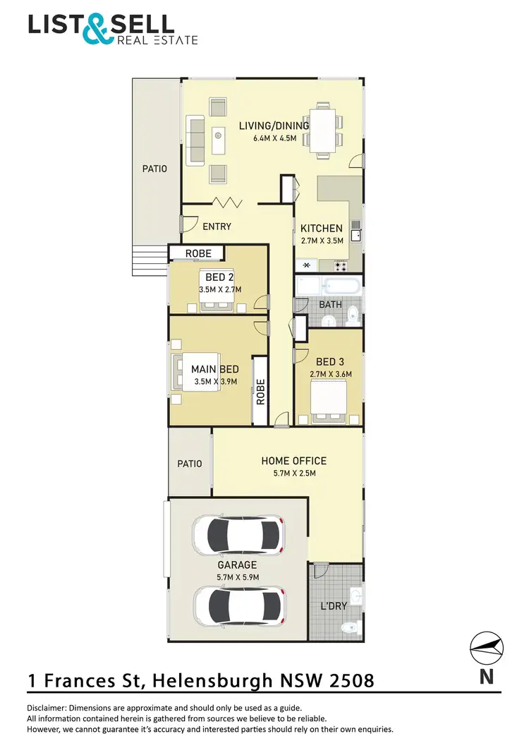 Floorplan of Homely house listing, 1 Frances Street, Helensburgh NSW 2508