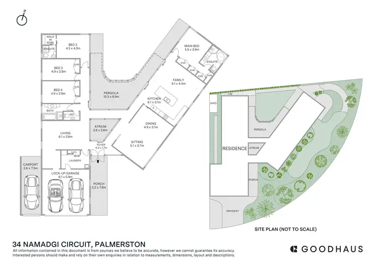 Floorplan of Homely house listing, 34 Namadgi Circuit, Palmerston ACT 2913