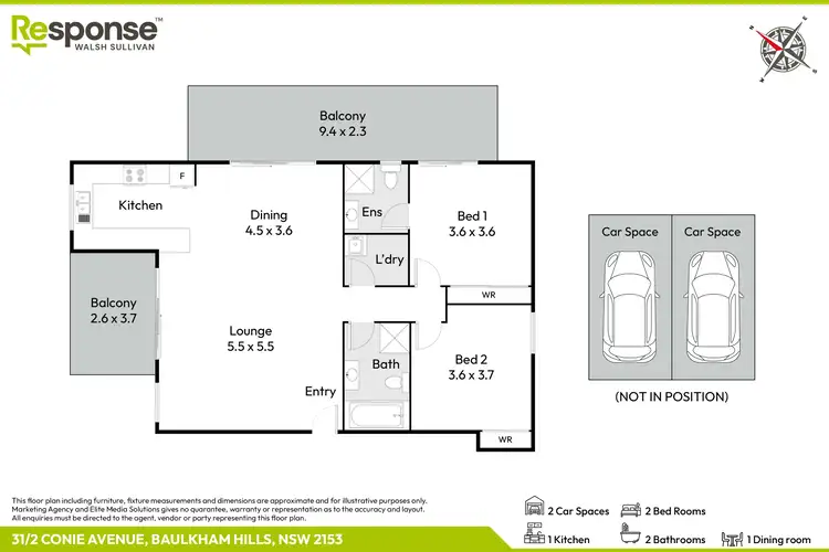 Floorplan of Homely unit listing, 31/2 Conie Avenue, Baulkham Hills NSW 2153