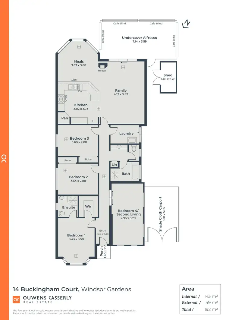 Floorplan of Homely house listing, 14 Buckingham Court, Windsor Gardens SA 5087