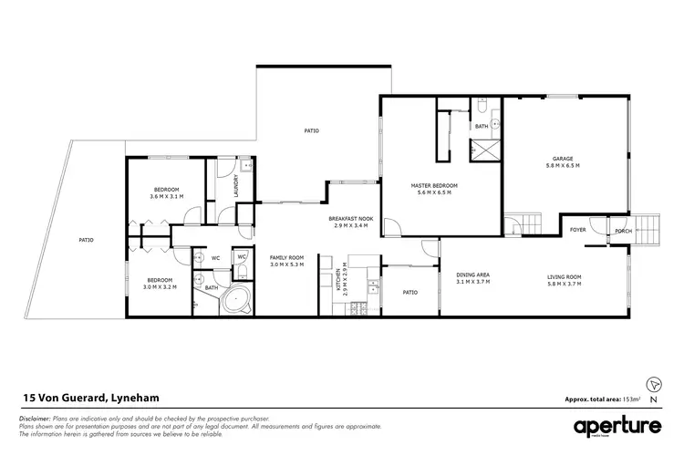 Floorplan of Homely house listing, 15 Von Guerard Crescent, Lyneham ACT 2602