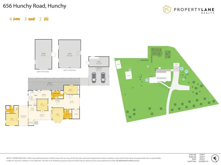 Floorplan of Homely rural property listing, 656 Hunchy Road, Hunchy QLD 4555