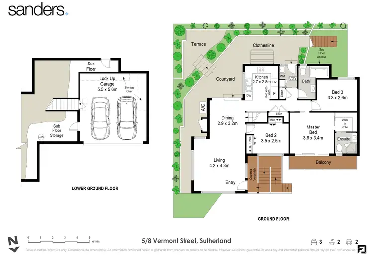Floorplan of Homely villa listing, 5/8 Vermont Street, Sutherland NSW 2232