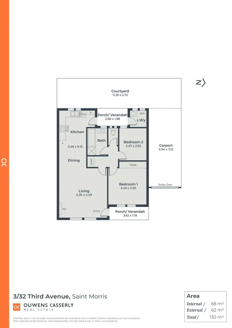 Floorplan of Homely unit listing, 3/32 Third Avenue, St Morris SA 5068