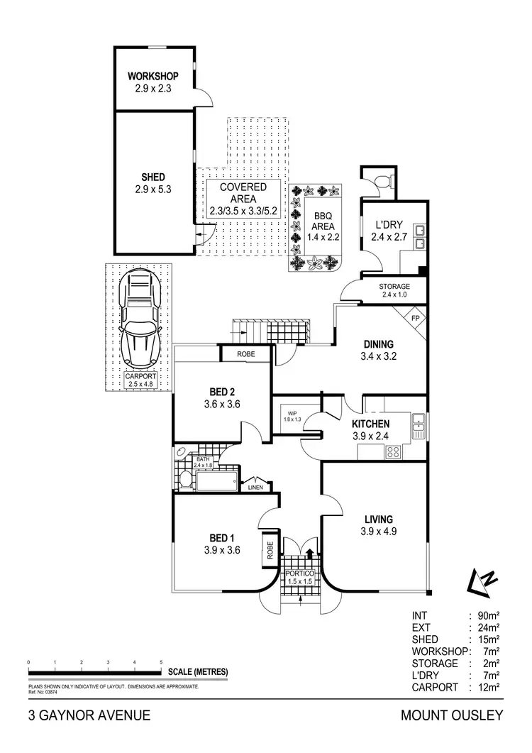 Floorplan of Homely house listing, 3 Gaynor Avenue, Mount Ousley NSW 2519