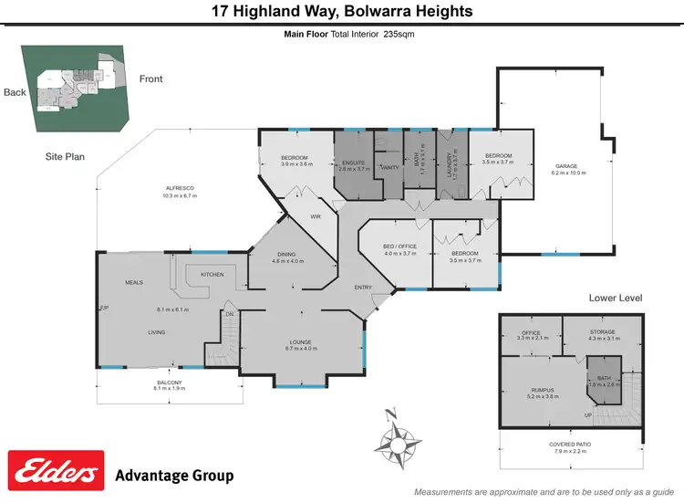 Floorplan of Homely house listing, 17 Highland Way, Bolwarra Heights NSW 2320
