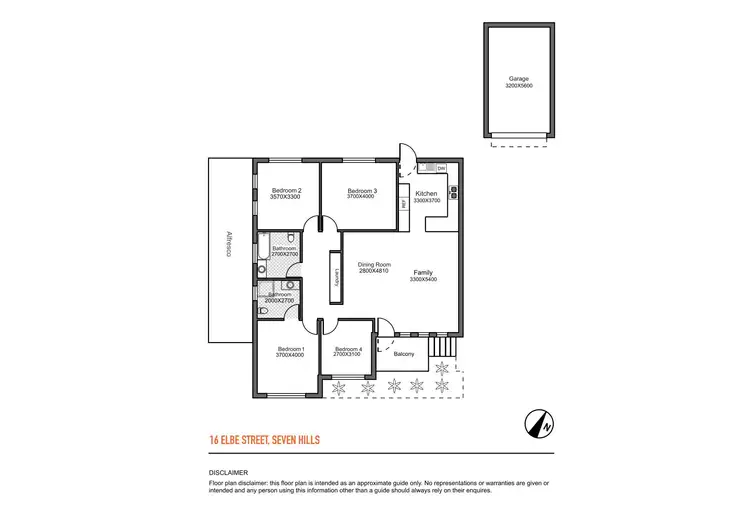 Floorplan of Homely house listing, 16 Elbe Street, Seven Hills NSW 2147
