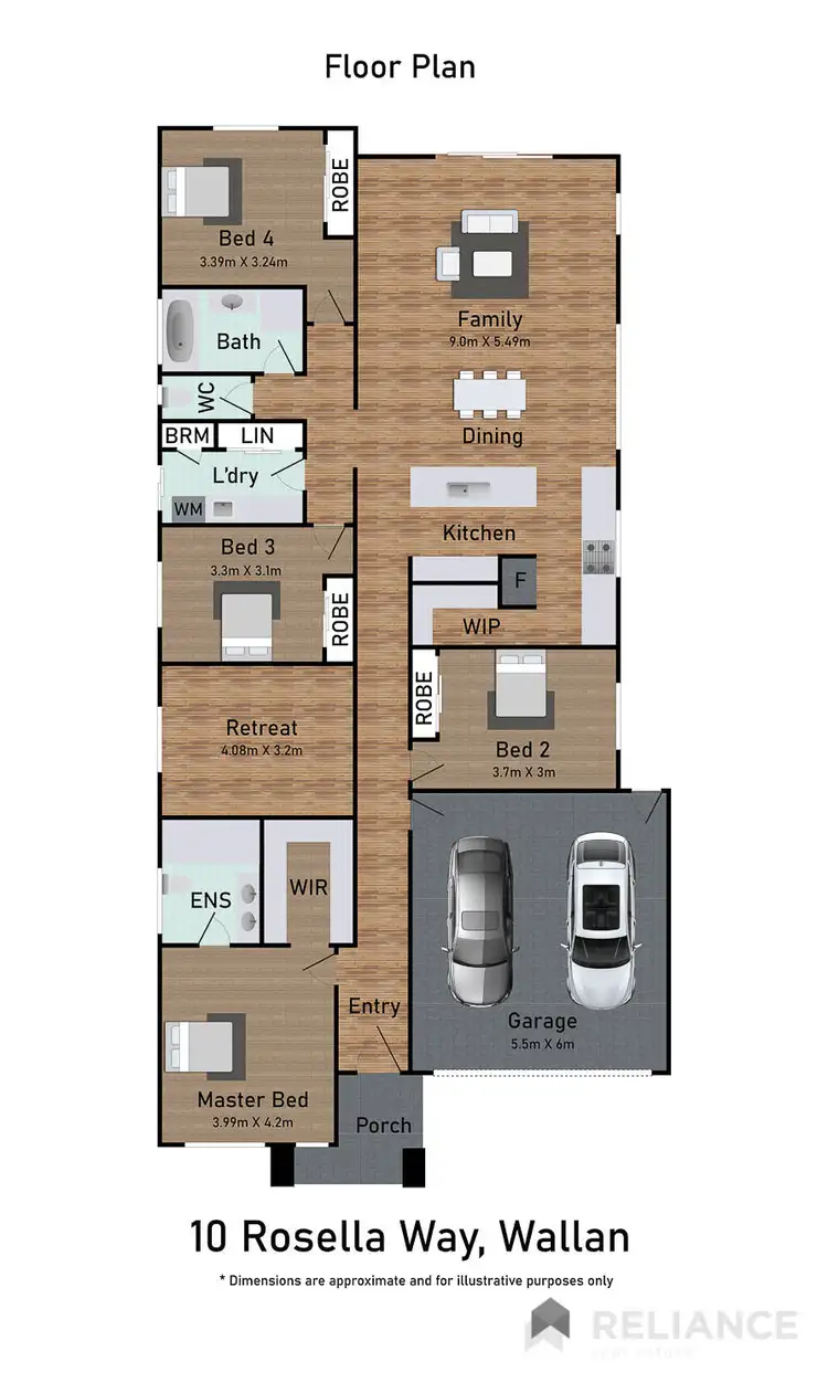 Floorplan of Homely house listing, 10 Rosella Way, Wallan VIC 3756