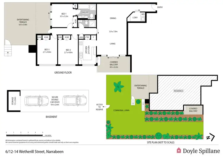 Floorplan of Homely apartment listing, 6/12-14 Wetherill Street, Narrabeen NSW 2101