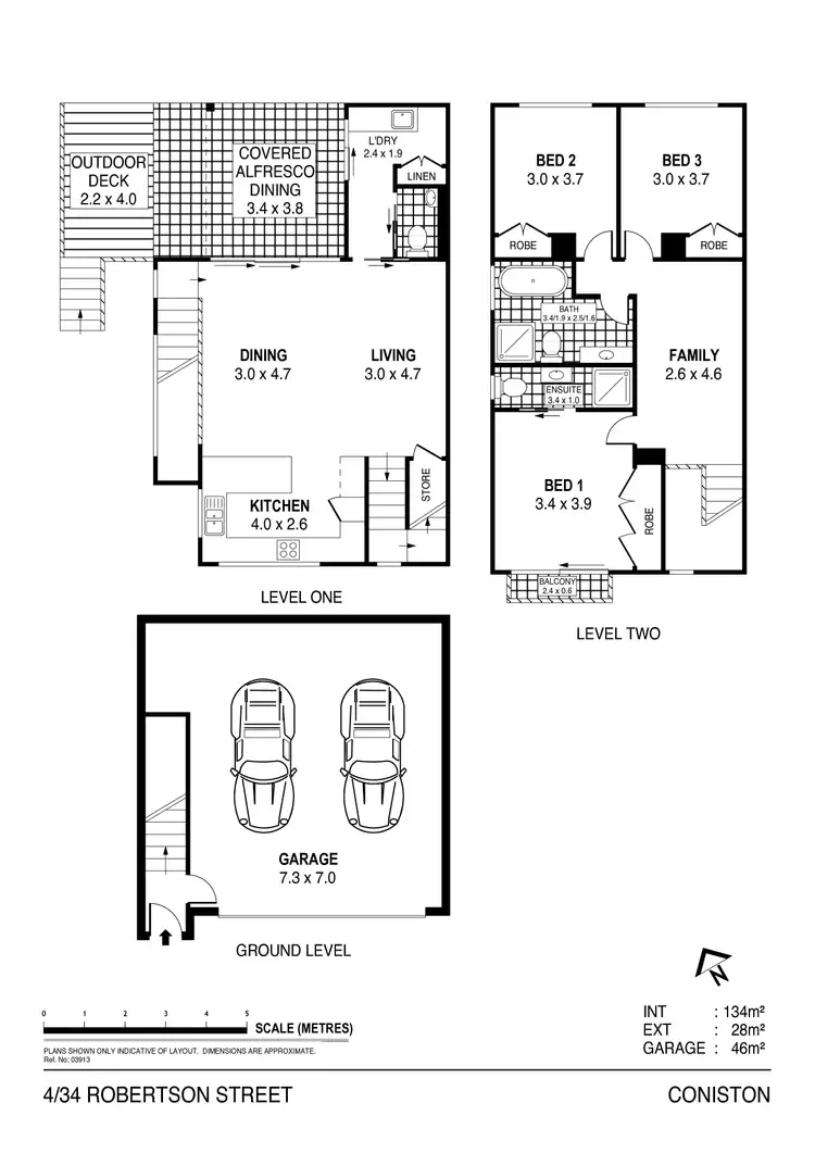 Floorplan of Homely townhouse listing, 4/34 Robertson Street, Coniston NSW 2500