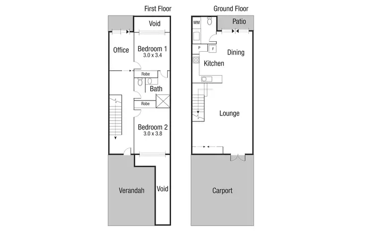Floorplan of Homely townhouse listing, 4/23-25 Echlin Street, West End QLD 4810