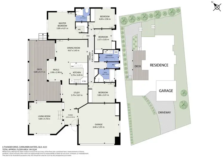 Floorplan of Homely house listing, 6 Thunder Drive, Currumbin Waters QLD 4223