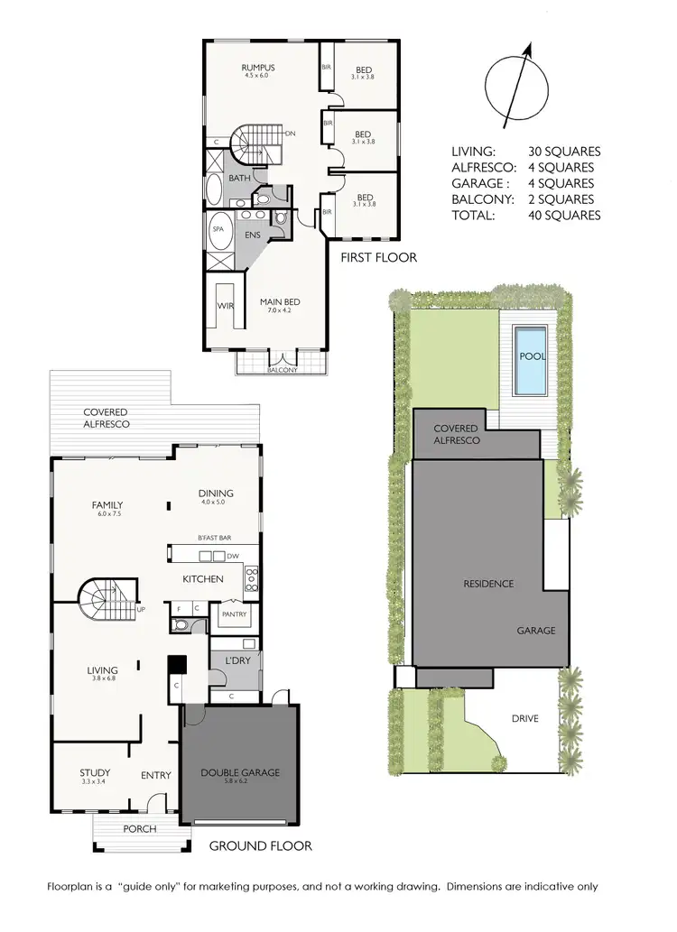 Floorplan of Homely house listing, 17 First Avenue, Aspendale VIC 3195