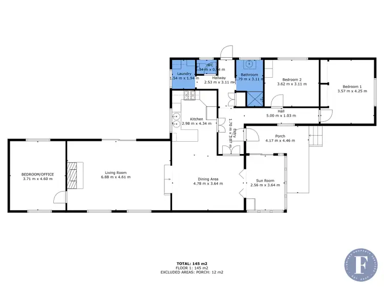Floorplan of Homely house listing, 132 Thompson Street, Cootamundra NSW 2590