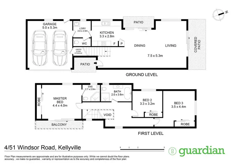 Floorplan of Homely townhouse listing, 4/51 Windsor Road, Kellyville NSW 2155