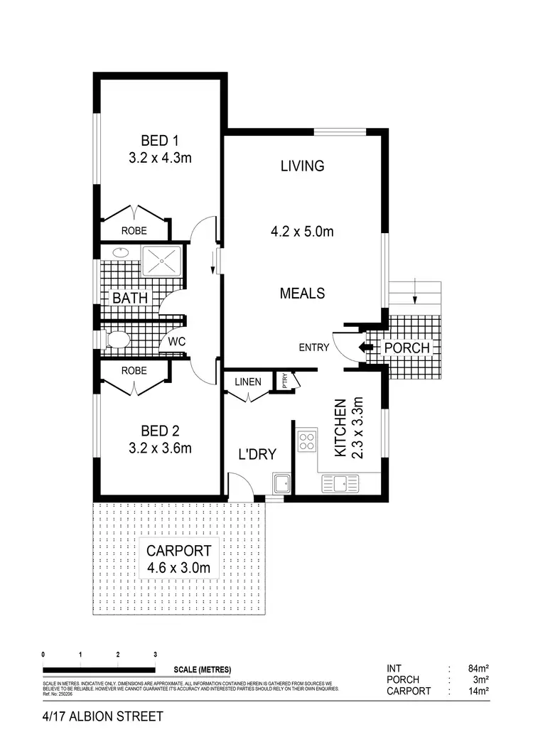 Floorplan of Homely unit listing, 4/17 Albion Street, Kennington VIC 3550