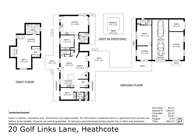 Floorplan of Homely house listing, 20 Golf Links Lane, Heathcote VIC 3523
