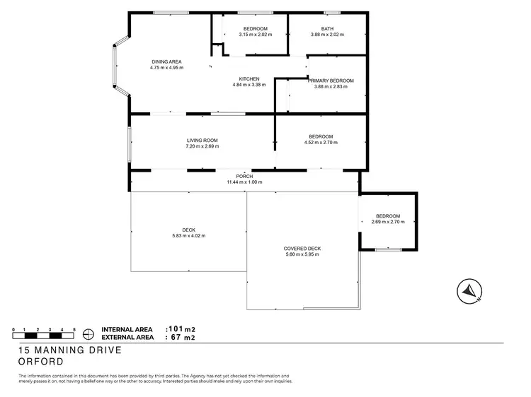 Floorplan of Homely house listing, 15 Manning Drive, Orford TAS 7190
