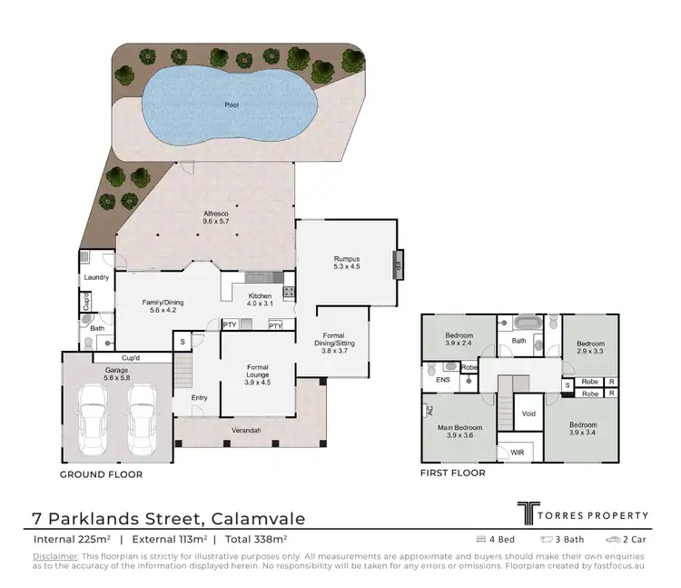 Floorplan of Homely house listing, 7 Parklands Street, Calamvale QLD 4116